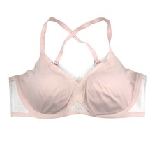 HoneyLove Sculpting Crisscross Bra Light Pink Wirefree Comfort Support Size L