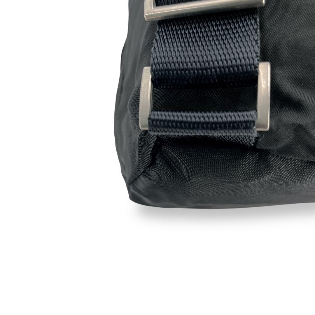 PRADA Mini Backpack Drawstring Pouch Triangle Log… - image 9