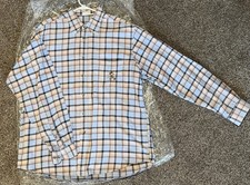 Disneyland Resort Paris Mickey Mouse Plaid Button-Down Shirt XL long sleeve