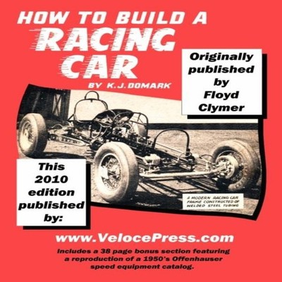HOW TO BUILD A RACING CAR Floyd Clymer Paperback Veloce Press