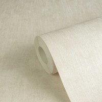Vliestapete Mit Strukturmuster Uni – Creme, Beige