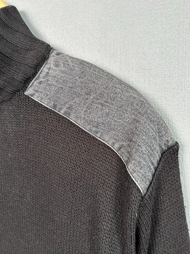 Vintage DOLCE & GABBANA Wool 1/4 Zip Sweater Pockets Logo - Picture 7 of 13
