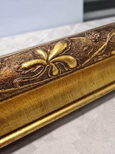 Vintage Cornice Ornate Flover Embossed Wooden Decor Wardrobe 24' - Picture 15 of 16
