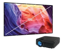PJ300VP All-In-One Projector + Screen Kit New