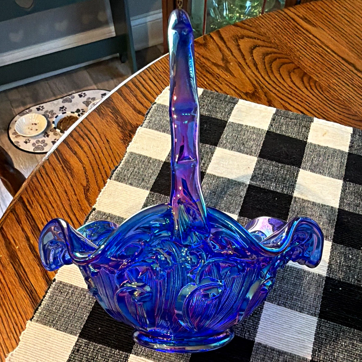 fenton blue carnival glass products for sale | eBay