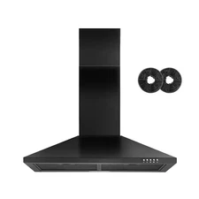 30 In. 450 CFM Ducted Stainless Steel Insert Range Hood with LED Lights and Remo