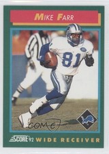 1992 Score Mike Farr #329 0a0