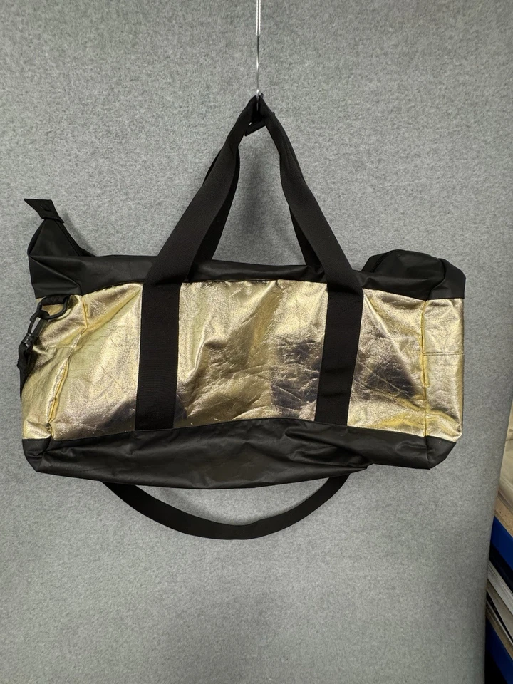 Bolso de Lona Victoria’s Secret Bling Floral Rosas Fin de Semana Dorado Plata Raro Foto 2 de 4