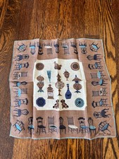 Vintage Tammis Keefe Handkerchief Staffordshire Brown Colorway
