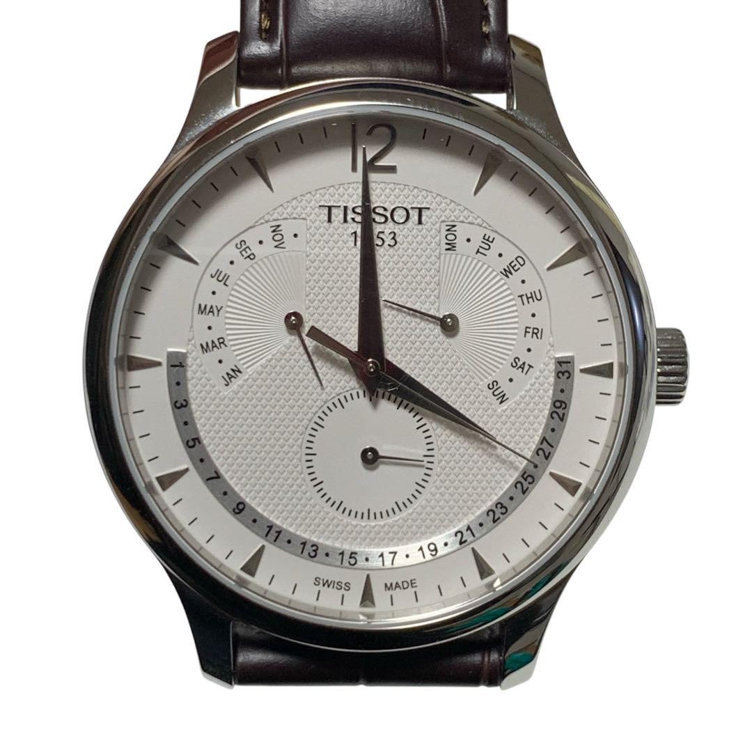 TISSOT T063637 TRADITION PERPETUAL CALENDAR MEN'S WRISTWATCH