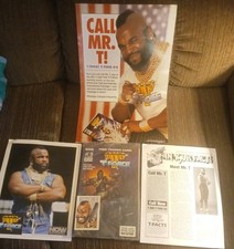Group Of Mr. T And The T Force Comic Book W Card, Picture, Booklet And  Poster