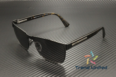 PRADA PR 66ZS 1AB09G Black Polar Grey Gradient Polarized 58 mm Men's Sunglasses