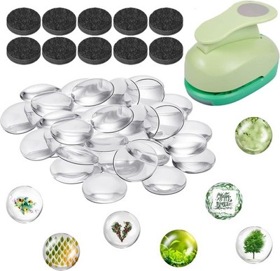 97pcs DIY Fridge Magnets Craft Set w Paper Punch