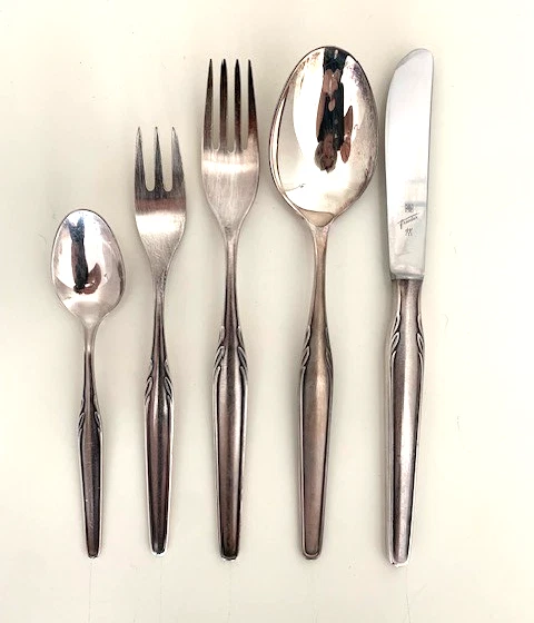 Vintage WMF/Zwilling "Paris" Friodur Besteckset 30teilig, Silber - Bild 2 von 4