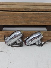 Pair Of Jeweled Torpedo Electroline Marker Lights For Bicyclemotorcycle Harley