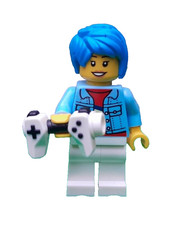 GENUINE LEGO GAMER GIRL w/CONTROLLER MINIFIGURE BRAND NEW!