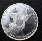 Dove Talent Lift Up Your Eyes 1 oz .999 Fine Silver Round Low Reserve