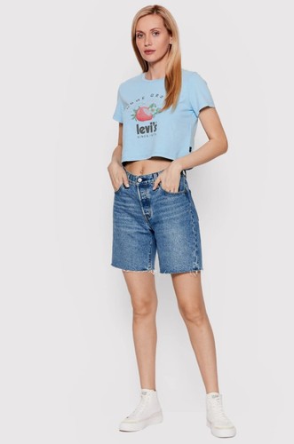 Levi's Damen Shorts 90er 501 Jeans Shorts Relaxed Fit Blau W29 - Bild 4 von 5