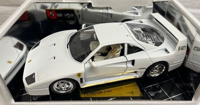 Bburago Ferrari F 40 1:18 IMSA 24h LeMans Plain Body Bianco White Weiß Club 12 8