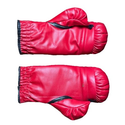 Vintage Everlast Red Leather Boxing Gloves 16oz & 12oz Made in USA