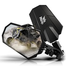 UTV Side Mirrors, Fits 1.25"-2" Roll Bar Universal 1.25"-2" Roll Bar Cage