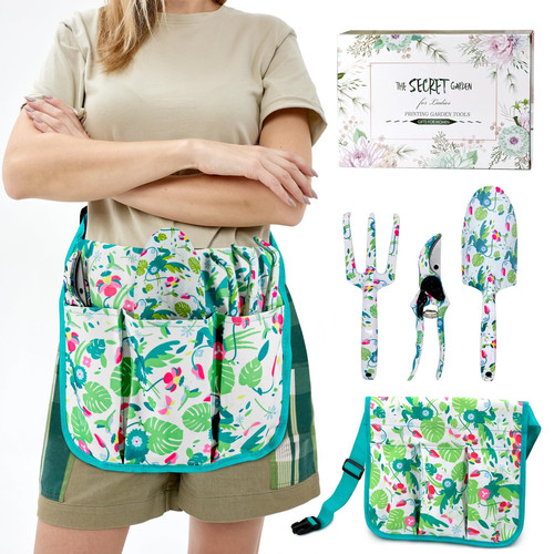 Gardening Gifts for Women,3 PCS Floral Print Gardening Tools Include Hand Rak...
