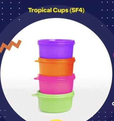 Tupperware Julchen 4 x 200 ml NEU B15 Hitparade Schüssel Schälchen bunt neon