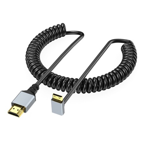 4K Video Extension Cable 90 Degree Coiled 4K60Hz for Laptops Tablets GPU Cards - 第 2/13 張圖片