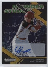 2022 Panini Prizm Draft Picks Thunderstruck Gold 3/10 Mikey Romero Auto g1w
