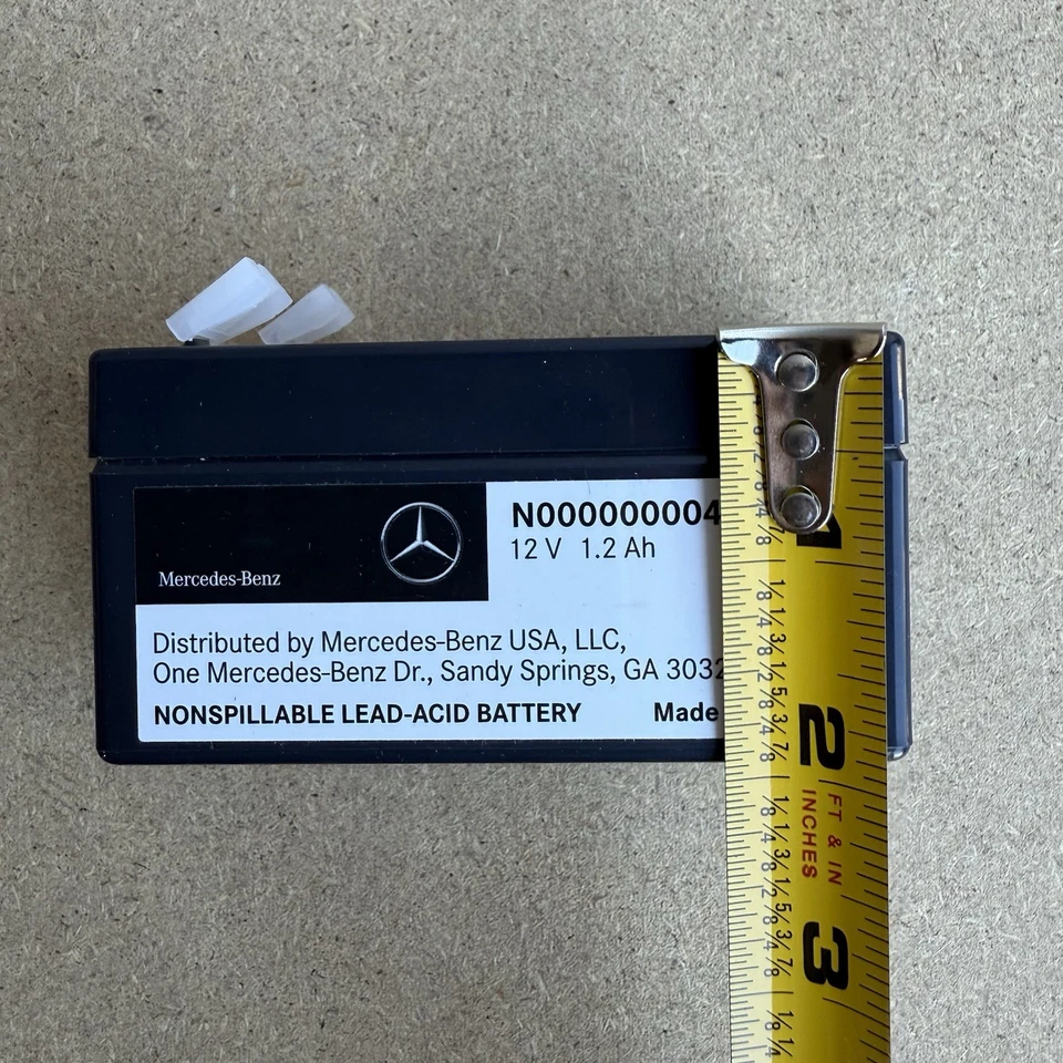 2015-2023 OEM Mercedes-Benz N000000004039 12V 1.2Ah Auxiliary Aux Battery - Image 3 of 4