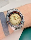 ORIENT Compressor Vintage Automatic Diver Style Watch Brown Dial Japan 469ED8-70