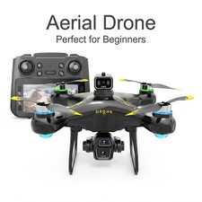 6K FPV Camera Drone Brushless 50X Zoom 4.3" Screen Obstacle Avoidance RC 2Bat