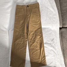 Gap Kids Boys Chino Pants Brown Slim Fit 100 Cotton Twill Classic School