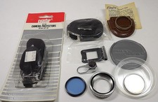 VINTAGE LOT OF CAMERA PARTS AND FILTERS