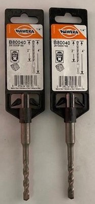 Hawera B80040 1/4'' X 2'' X 4'' SDS-plus Hammer Drill Bit  2pcs.