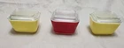 3 Vintage PYREX 0501 Refrigerator Dishes with Lids