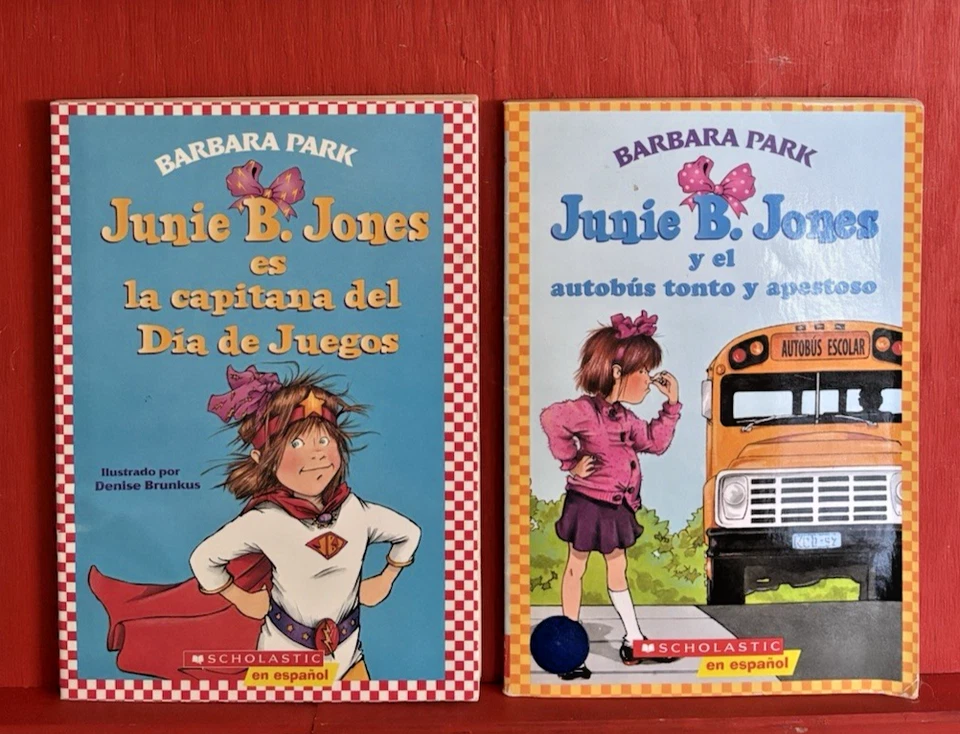 8 Kids Books In Spanish Scholastic en espanol Junie B. Jones National Geographic - Image 4 of 4