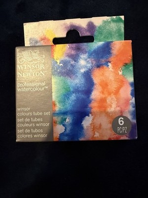 Winsor & Newton Künstler Profi Aquarellfarbe Set Box 6 x 5ml Tuben