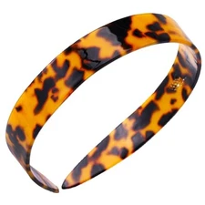 Parcelona French Headbands Wide Tortoise Shell Hair 1 Count (Pack of 1) Brown