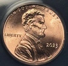 2023 VDB V Extra “V” Variety Lincoln Cent, True MS67RD, Mint Gem from OBW Roll!