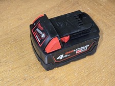 Genuine Milwaukee Battery 4.0Ah Li-ion 18V M18B4 Redlithium Overload Protection