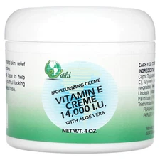 Vitamin E Creme with Aloe Vera, Fragrance Free, 4 oz