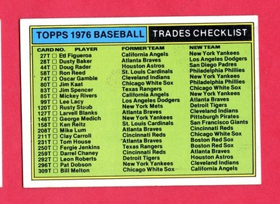 1976 Topps Baseball Card TRADED Complete Your Set   You Pick 309 - 649 NMMT MT