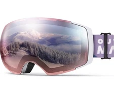 OutdoorMaster Ski Goggles PRO - Frameless, Interchangeable Lens 100% UV400 Prote