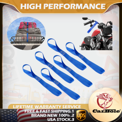 6X Soft Loop Tie Down Straps 1500 Load Capacity 4500 Lbs Breaking ...