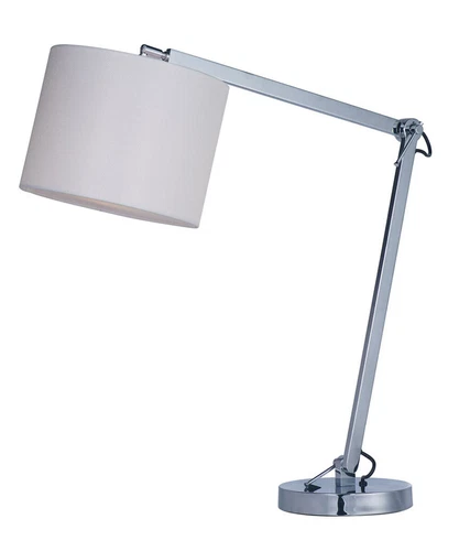 Hotel Style 19"H 1-Light LED Table Lamp Polished Chrome Finish - Picture 1 of 4