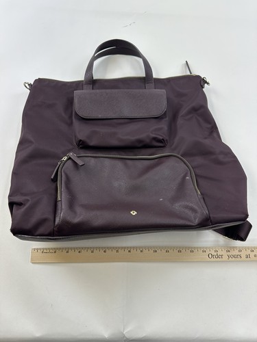 SAMSONITE Encompass Bordeaux Convertible Bag Women’s Red Backpack Laptop Tote - Picture 12 of 14