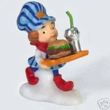 Department 56 North Pole One Choo-Choo Burger Coming Up! #56889 - NEW