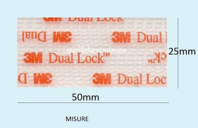 Velcro Adesivo Nero Dual Lock SJ3550 3M In Vendita Al Metro Larghezza - 25mm X 5MT - Foto 2