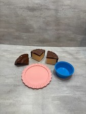 Fisher Price Fun with Food Chocolate Frosting, Cake, Plate Replacement Pieces
